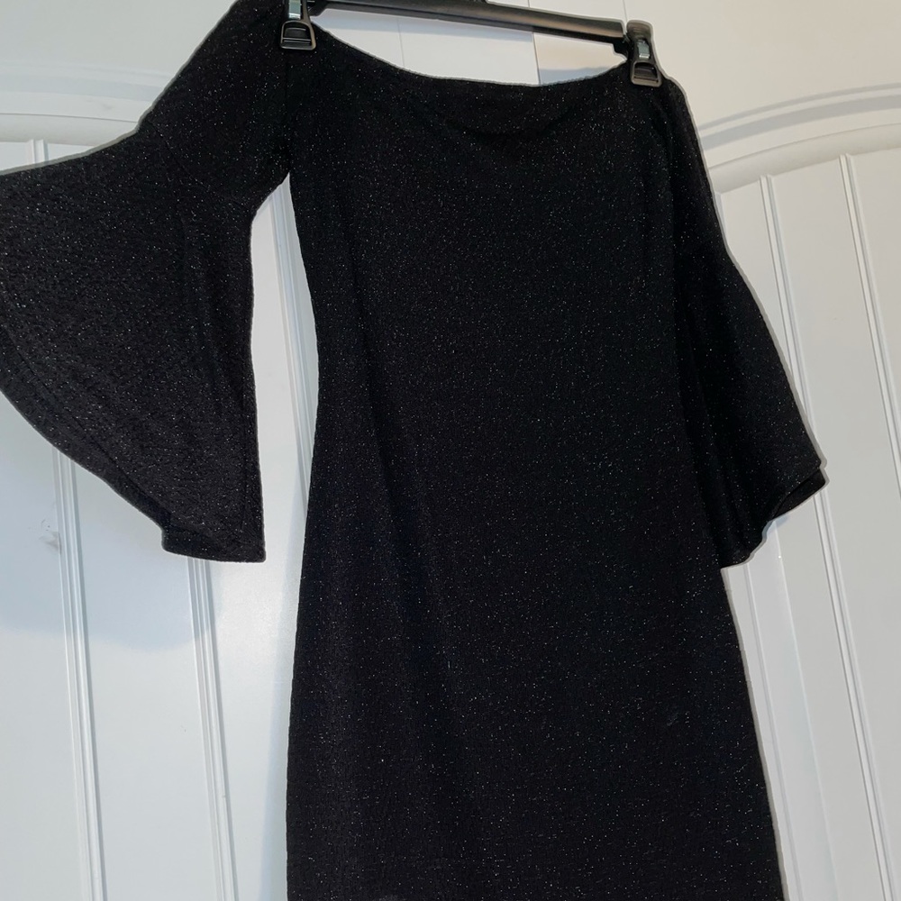 Black glittery dress, size small